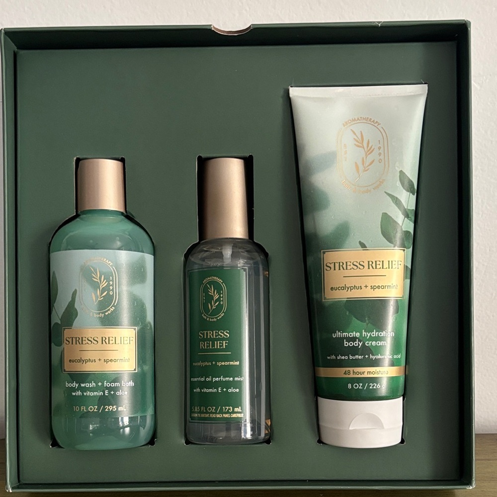 Bath & Body Works Eucalyptus Spearmint Trio - Green